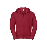 Sudadera con capucha y cremallera frontal RUSSELL Authentic en algodón poliéster, personalizable con logo