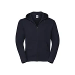 Sudadera con capucha y cremallera frontal RUSSELL Authentic en algodón poliéster, personalizable con logo