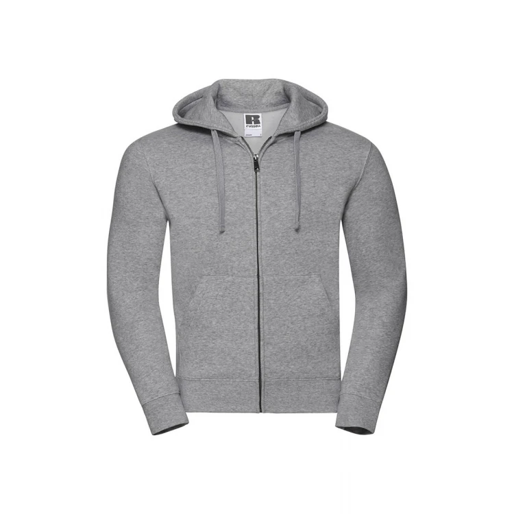Sudadera con capucha y cremallera frontal RUSSELL Authentic en algodón poliéster, personalizable con logo