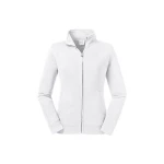 Sudadera mujer Russell Authentic zip en algodón con cremallera metálica, disponible personalizable