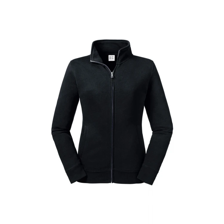 Sudadera mujer Russell Authentic zip en algodón con cremallera metálica, disponible personalizable