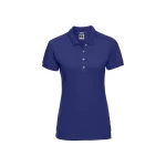 Polo mujer RUSSELL Stretch con cuello estrecho y botones de contraste para personalizar con logo