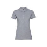 Polo mujer RUSSELL Stretch con cuello estrecho y botones de contraste para personalizar con logo