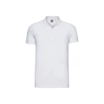 Polo RUSSELL Stretch con cuello y botones, vista frontal, disponible para personalizar con logotipo empresarial