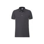 Polo RUSSELL Stretch con cuello y botones, vista frontal, disponible para personalizar con logotipo empresarial