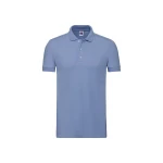 Polo RUSSELL Stretch con cuello y botones, vista frontal, disponible para personalizar con logotipo empresarial