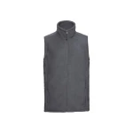 Chaleco forro polar RUSSELL con cuello alto, bolsillos laterales con zip y panel lateral para personalizar con logo