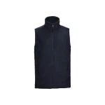 Chaleco forro polar RUSSELL con cuello alto, bolsillos laterales con zip y panel lateral para personalizar con logo