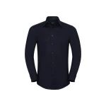 Camisa Oxford hombre RUSSELL cuello rígido en algodón-poliéster, disponible para personalizar con bordado o estampado