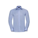 Camisa Oxford hombre RUSSELL cuello rígido en algodón-poliéster, disponible para personalizar con bordado o estampado
