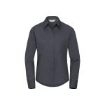 Camisa mujer RUSSELL Popeline LS de manga larga con cuello clásico, disponible para personalizar con logo de empresa