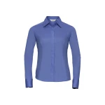 Camisa mujer RUSSELL Popeline LS de manga larga con cuello clásico, disponible para personalizar con logo de empresa