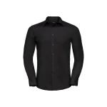 Camisa hombre RUSSELL Popeline LS con cuello rígido, disponible para personalizar con logo de empresa