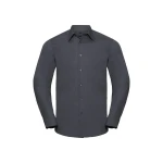 Camisa hombre RUSSELL Popeline LS con cuello rígido, disponible para personalizar con logo de empresa