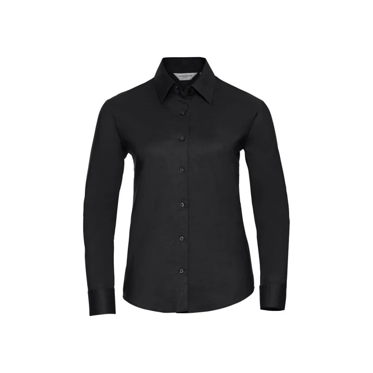 Camisa mujer RUSSELL Oxford LS manga larga para personalizar con logo