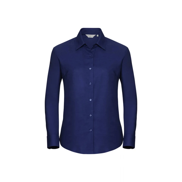 Camisa mujer RUSSELL Oxford LS manga larga para personalizar con logo