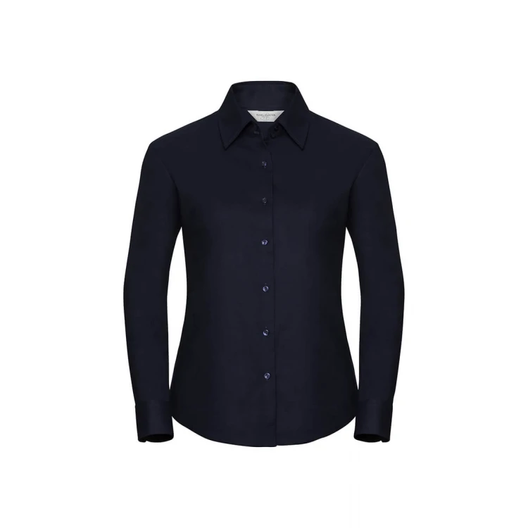 Camisa mujer RUSSELL Oxford LS manga larga para personalizar con logo