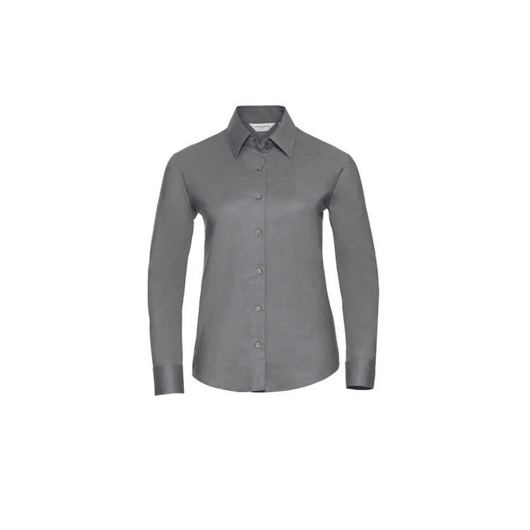 Camisa mujer RUSSELL Oxford LS manga larga para personalizar con logo