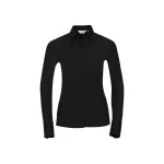 Camisa mujer RUSSELL Stretch LS en algodón y elastano, tallas XS-4XL, disponible para personalización con logo
