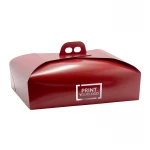 Scatole porta torte rettangolari personalizzabili in cartone alimentare certificato.