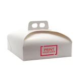 Scatola fondo bianco per torta