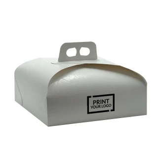 Scatola fondo bianco per torta