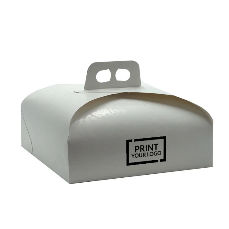 Scatola fondo bianco per torta