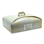 Scatole porta torte rettangolari in cartone alimentare certificato con design elegante.