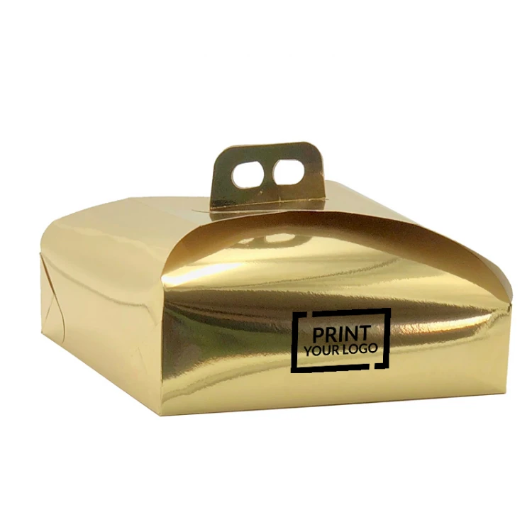 Scatole per torte cake design rettangolari in cartone alimentare con plastificazione lucida.