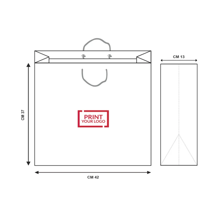 Borsa in carta "Ecolux" 42+13x36