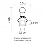 House-shaped revolving key ring