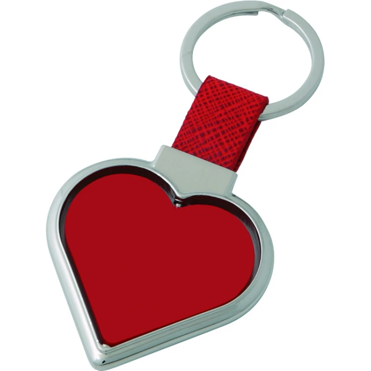 Heart-shaped revolving key ring