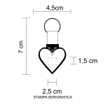Heart-shaped revolving key ring