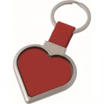 Heart-shaped revolving key ring