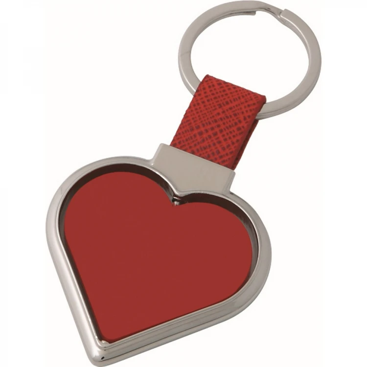 Heart-shaped revolving key ring