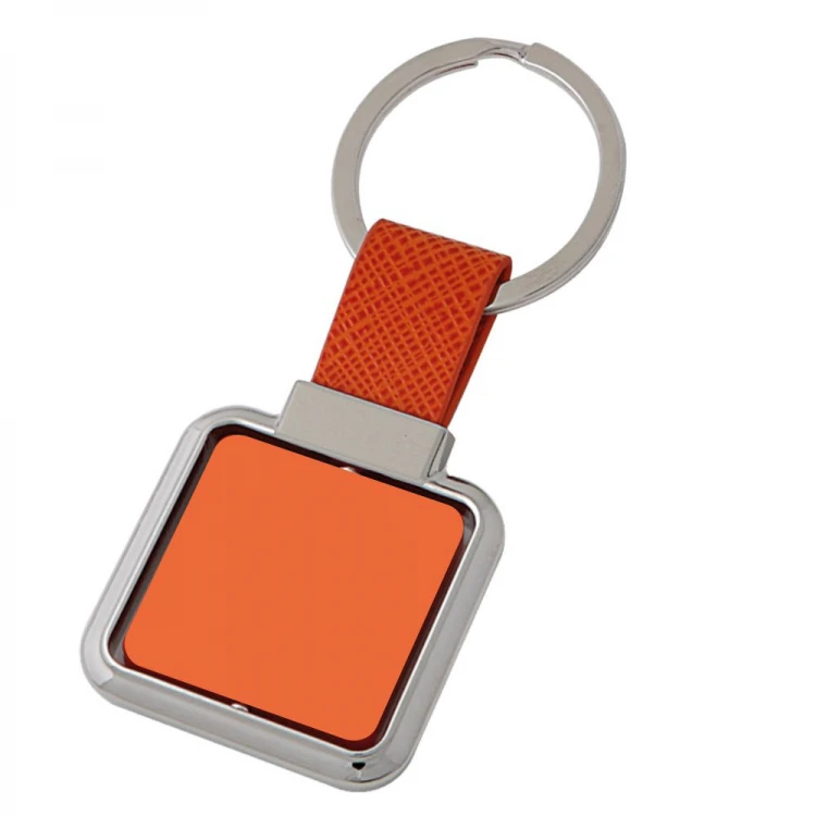 Square revolving key ring