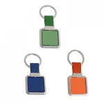 Square revolving key ring