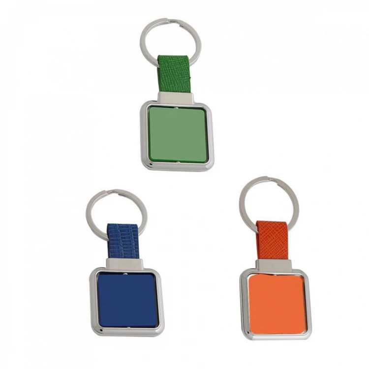 Square revolving key ring
