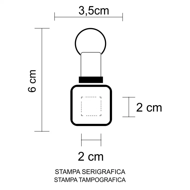 Square revolving key ring