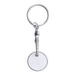 Shopping trolley token key ring