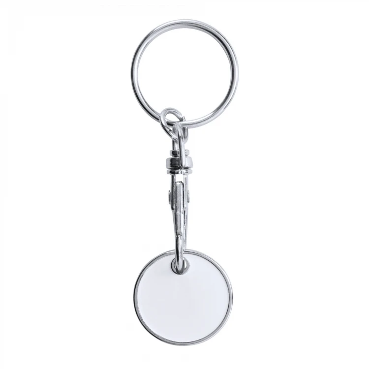 Shopping trolley token key ring