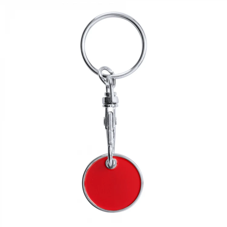 Shopping trolley token key ring
