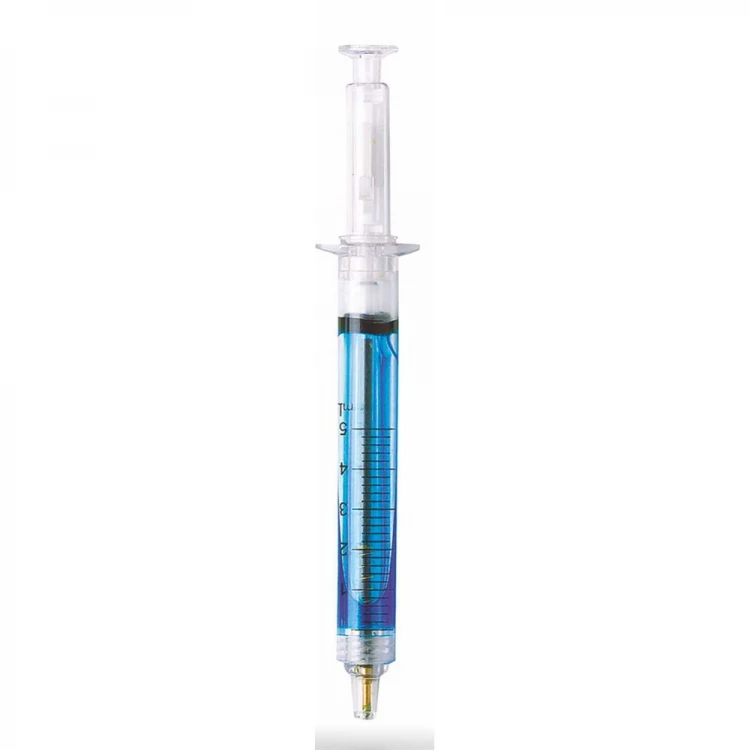 Syringe-shaped pen