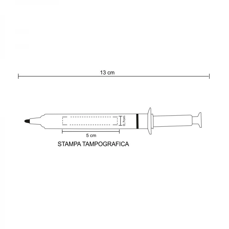 Syringe-shaped pen