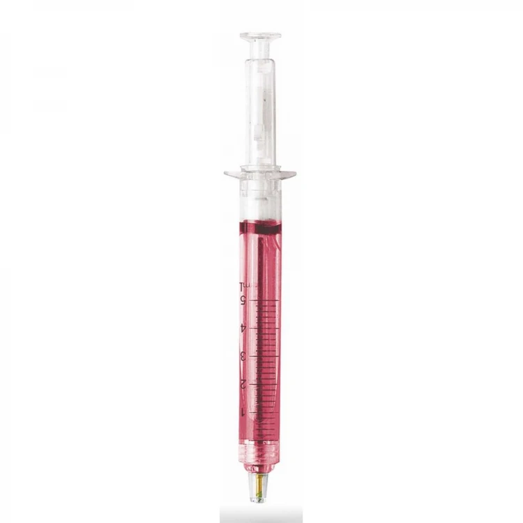 Syringe-shaped pen