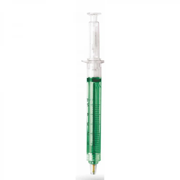 Syringe-shaped pen
