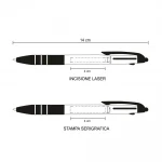 3-colour pen with touch tip
