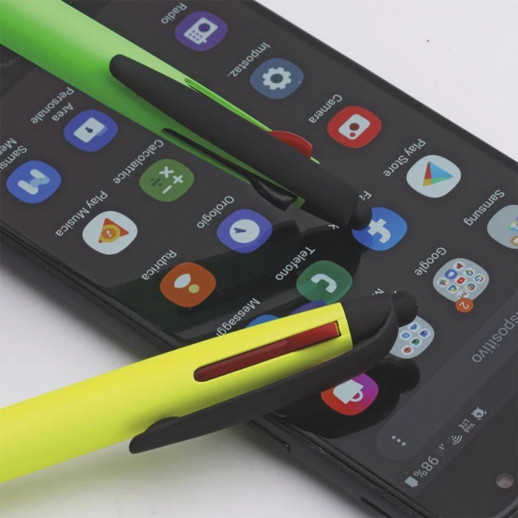 3-colour pen with touch tip
