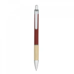 Custom eco wooden pen with rubber grip