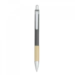 Custom eco wooden pen with rubber grip